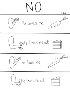 He loves me cartoon